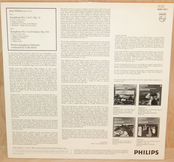 Jean Sibelius : Boston Symphony Orchestra, Sir Colin Davis-1
