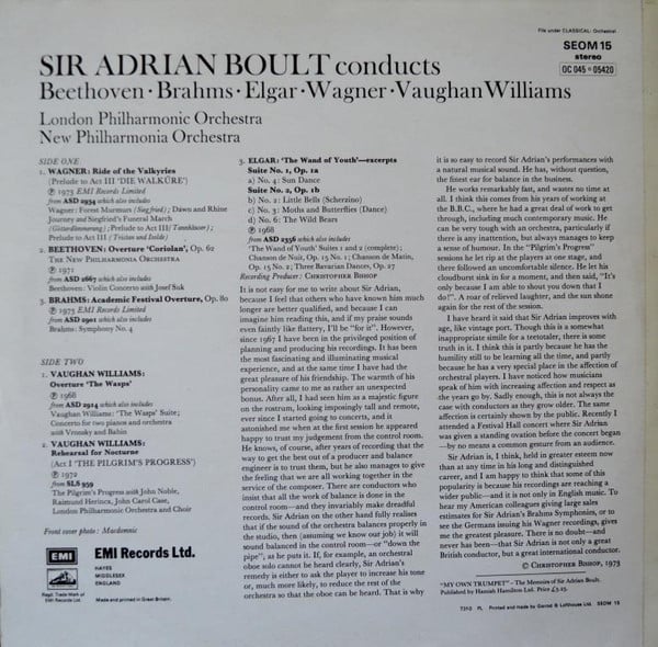 Sir Adrian Boult Conducts London Philharmonic Orchestra And New Philharmonia Orchestra-1