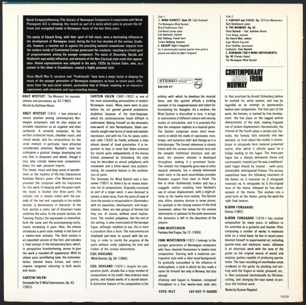 Egil Hovland / Bjørn Fongaard / Finn Mortensen / Knut Nystedt / Fartein Valen-1