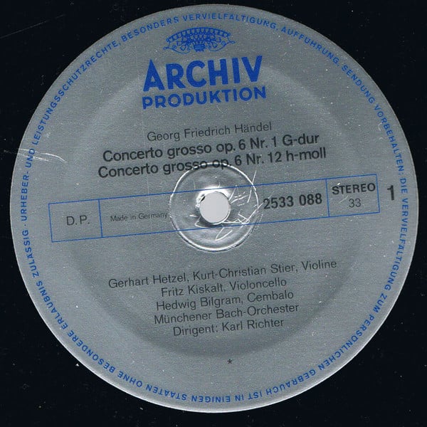 Georg Friedrich Händel - Münchener Bach-Orchester, Karl Richter-1