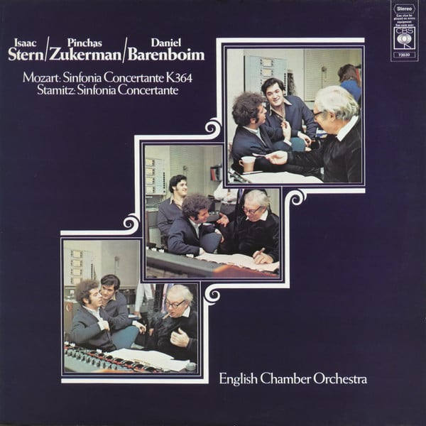 Isaac Stern / Pinchas Zukerman / Daniel Barenboim, English Chamber Orchestra - Wolfgang Amadeus Mozart / Carl Stamitz-0
