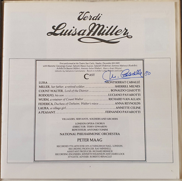 Giuseppe Verdi, Luciano Pavarotti, Montserrat Caballé, Sherrill Milnes, Bonaldo Giaiotti, Anna Reynolds, Richard Van Allan, Peter Maag, National Philharmonic Orchestra-4