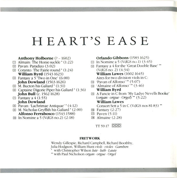 Anthony Holborne, William Byrd, John Dowland, John Bull, Orlando Gibbons, William Lawes, Alfonso Ferrabosco (2) - Fretwork-2