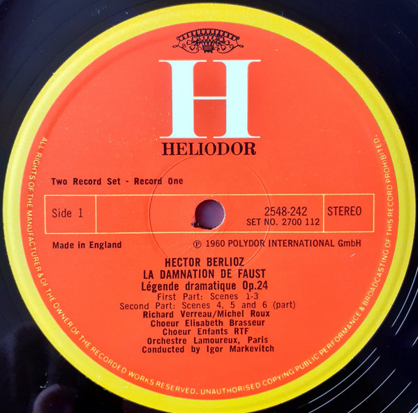 Hector Berlioz - Consuelo Rubio, Richard Verreau, Michel Roux, Pierre Mollet, Orchestre Des Concerts Lamoureux, Igor Markevitch-4