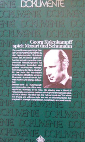 Georg Kulenkampff, Wolfgang Amadeus Mozart, Robert Schumann-0