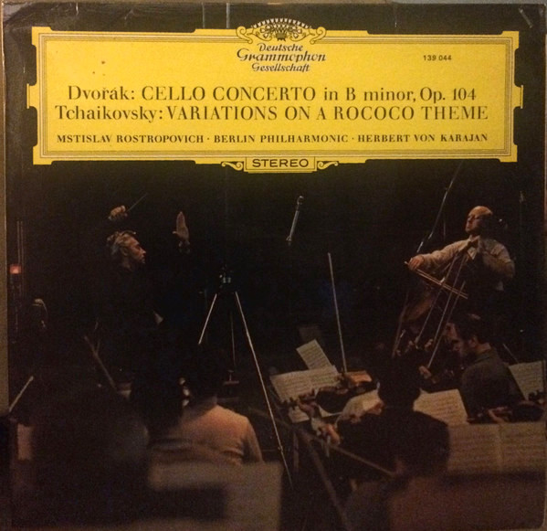 Antonín Dvořák / Pyotr Ilyich Tchaikovsky - Mstislav Rostropovich, Berliner Philharmoniker, Herbert von Karajan-0