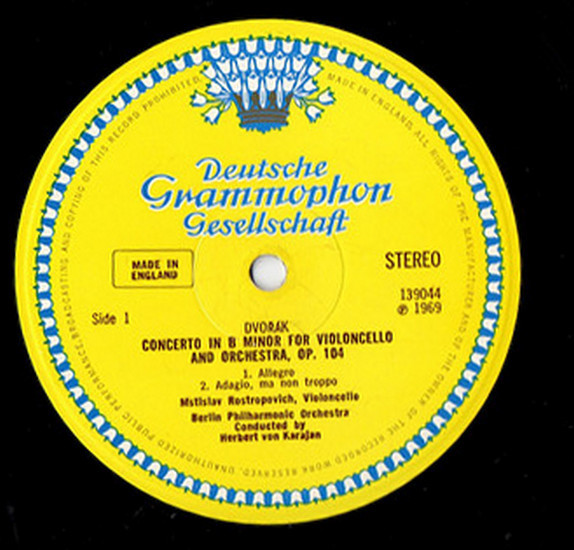 Antonín Dvořák / Pyotr Ilyich Tchaikovsky - Mstislav Rostropovich, Berliner Philharmoniker, Herbert von Karajan-1