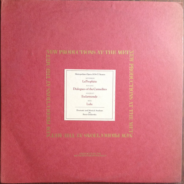 Giacomo Meyerbeer, Francis Poulenc, Jules Massenet, Alban Berg-0