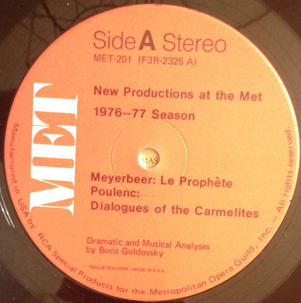 Giacomo Meyerbeer, Francis Poulenc, Jules Massenet, Alban Berg-1