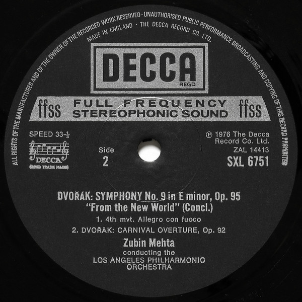 Antonín Dvořák, Los Angeles Philharmonic Orchestra, Zubin Mehta-3