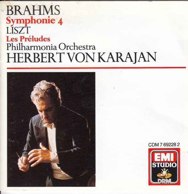 Philharmonia Orchestra, Herbert von Karajan, Johannes Brahms, Franz Liszt-0