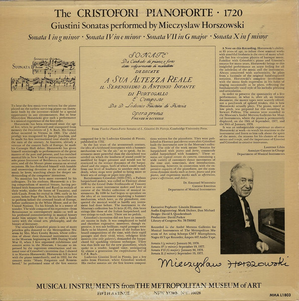 Mieczyslaw Horszowski - Lodovico Giustini-1