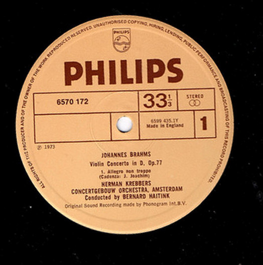 Johannes Brahms, Herman Krebbers, Bernard Haitink, Concertgebouworkest-1