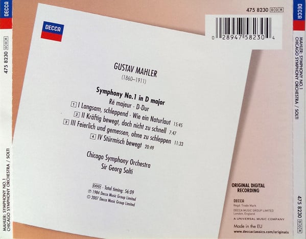 Gustav Mahler, Georg Solti, Chicago Symphony Orchestra-1