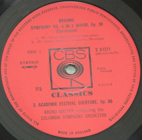 Johannes Brahms - Bruno Walter Conducting The Columbia Symphony Orchestra-3