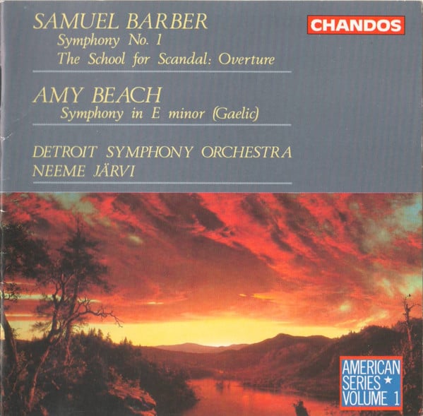 Samuel Barber / Amy Marcy Cheney Beach - Detroit Symphony Orchestra, Neeme Järvi-0