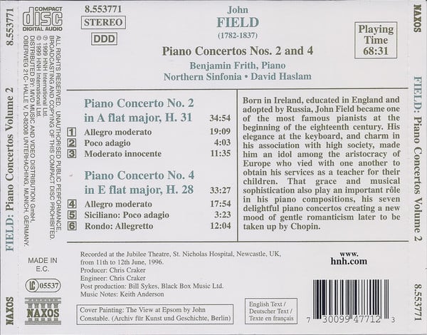 John Field (2) - Benjamin Frith • Northern Sinfonia • David Haslam-1