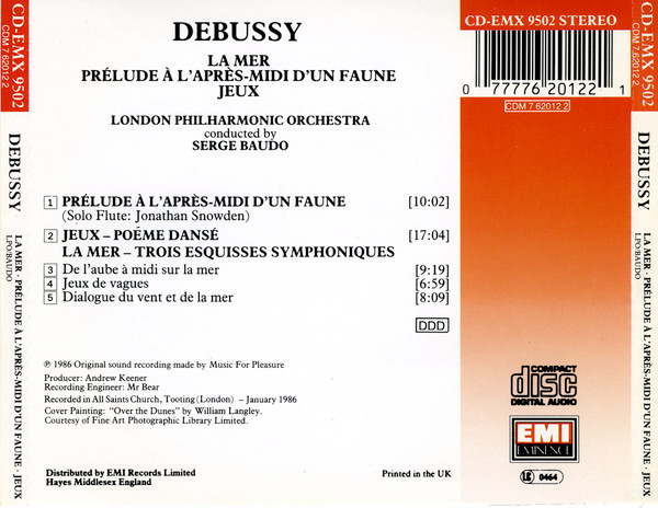 Claude Debussy - London Philharmonic Orchestra, Serge Baudo-1