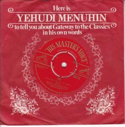 Air / Praeludium 7":Yehudi Menuhin