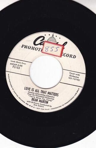 Love Is All That Matters / Simpatico 7":Dean Martin