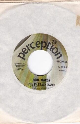 Soul March / To Be With You 7":The Fatback Band