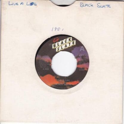 Live A Life 7":Black Slate - Image 2