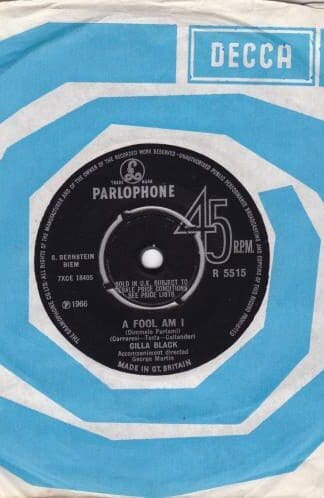 A Fool Am I (Dimmelo Parlami) 7":Cilla Black