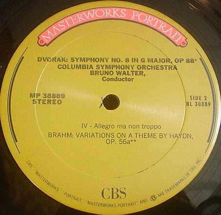 Antonín Dvořák / Johannes Brahms / Columbia Symphony Orchestra - Bruno Walter-3