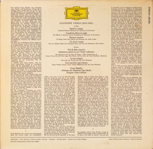 Grace Bumbry, Giuseppe Verdi-1