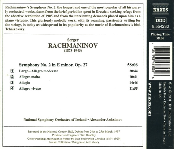 Sergei Rachmaninoff, Alexander Anissimov, National Symphony Orchestra Of Ireland-1