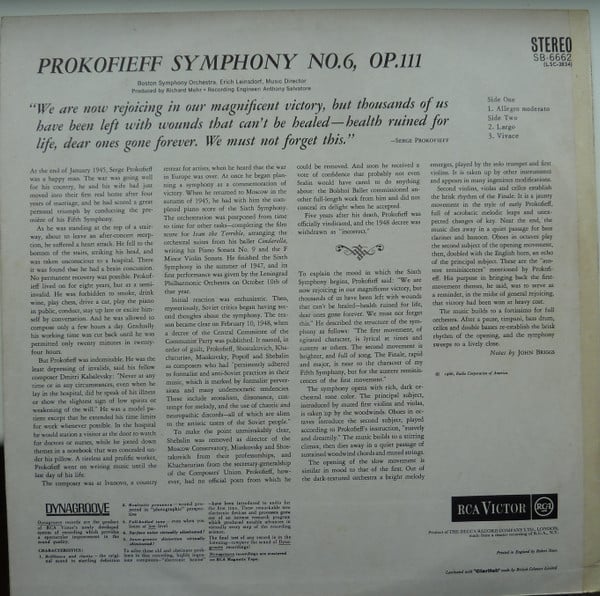 Sergei Prokofiev - Boston Symphony Orchestra, Erich Leinsdorf-1