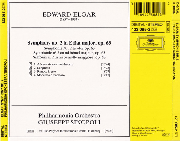 Sir Edward Elgar ∙ Philharmonia Orchestra ∙ Giuseppe Sinopoli-1