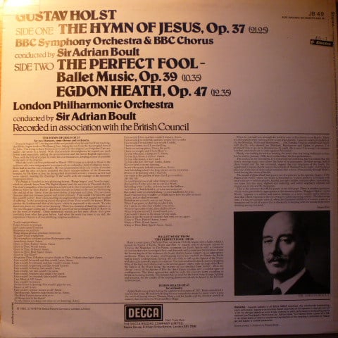 Gustav Holst, BBC Symphony Chorus ∙ BBC Symphony Orchestra, London Philharmonic Orchestra, Sir Adrian Boult-1