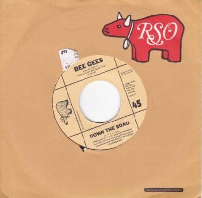 Night Fever / Down The Road 7" (Spain 1977):Bee Gees - Image 2