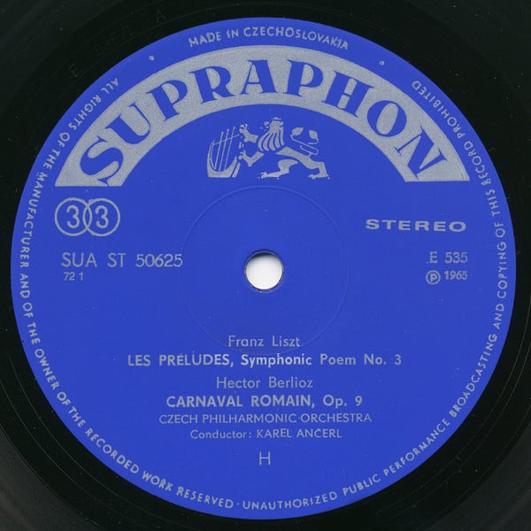Hector Berlioz, Franz Liszt, Carl Maria von Weber, Nikolai Rimsky-Korsakov, The Czech Philharmonic Orchestra, Karel Ančerl-2