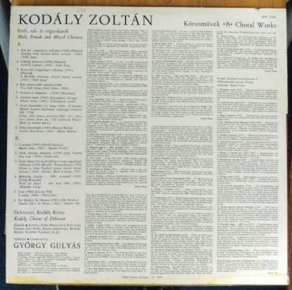 Kodály: Choral Works 8 [Gulyás]:Kodály Chorus Of Debrecen - Image 2