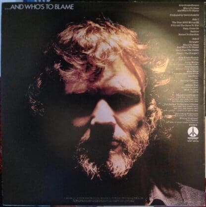 Who's To Bless... ...And Who's To Blame (UK 1975):Kris Kristofferson - Image 2