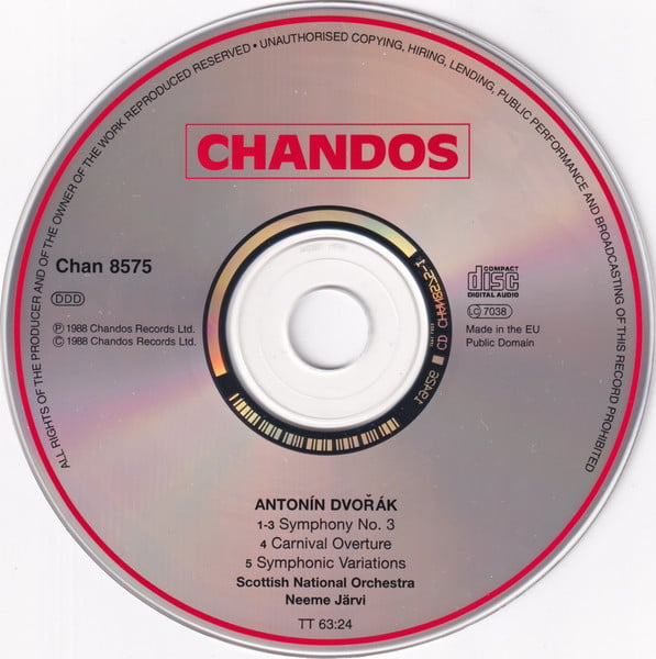 Antonín Dvořák, Royal Scottish National Orchestra Conducted By Neeme Järvi-2