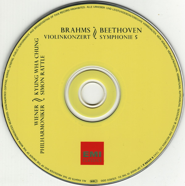 Johannes Brahms / Ludwig van Beethoven, Kyung-Wha Chung, Sir Simon Rattle, Wiener Philharmoniker-2