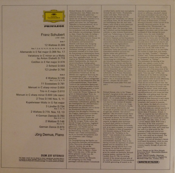 Jörg Demus, Franz Schubert-1