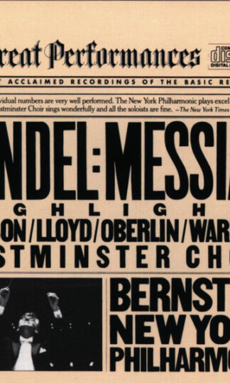 Georg Friedrich Händel - Adele Addison / David Lloyd (3) / Russell Oberlin / William Warfield, Westminster Choir, Leonard Bernstein, New York Philharmonic-0