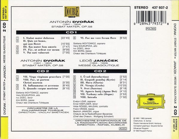 Antonín Dvořák, Leoš Janáček, Václav Smetáček, Rafael Kubelik-1