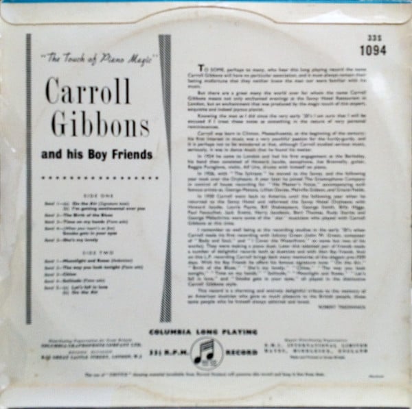 Carroll Gibbons & His Boy Friends-1