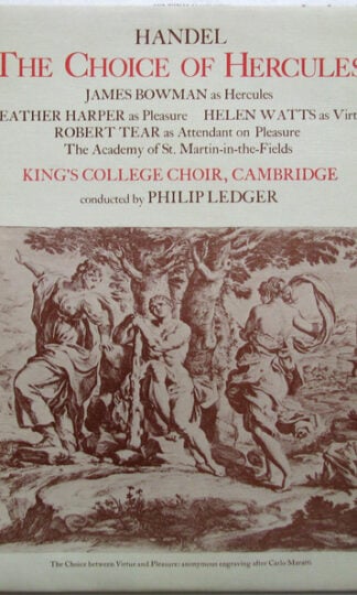 Georg Friedrich Händel - James Bowman (2) As Hercules, The King's College Choir Of Cambridge , Conducted By Philip Ledger-0