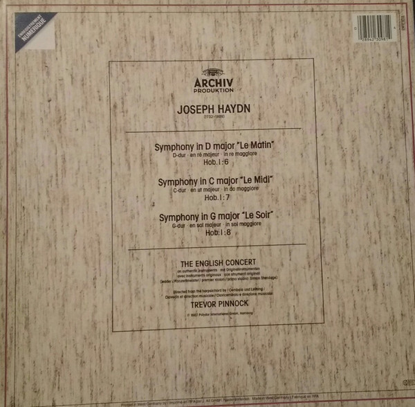 Joseph Haydn, The English Concert, Trevor Pinnock-1