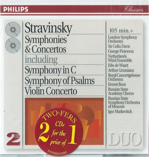 Igor Stravinsky - London Symphony Orchestra, Sir Colin Davis, George Pieterson, Nederlands Blazers Ensemble, Edo de Waart, Arthur Grumiaux, Concertgebouworkest, Ernest Bour, Государственный Академический Русский Хор Им. А. В. Свешникова, Russian State Sym-0