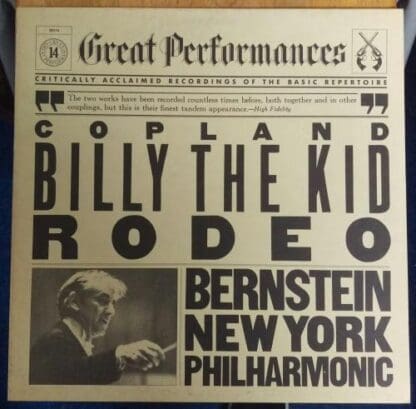 Copland: Billy The Kid / Rodeo (Europe 1981):Leonard Bernstein