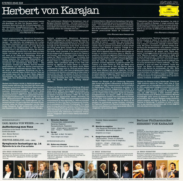 Carl Maria von Weber, Hector Berlioz, Berliner Philharmoniker, Herbert von Karajan-1