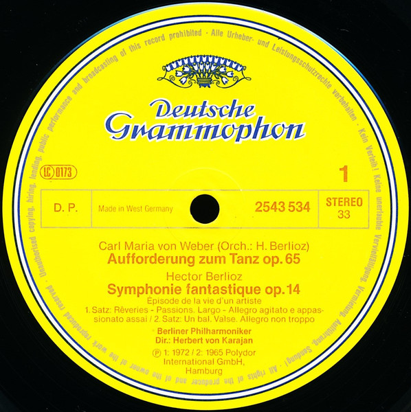 Carl Maria von Weber, Hector Berlioz, Berliner Philharmoniker, Herbert von Karajan-2