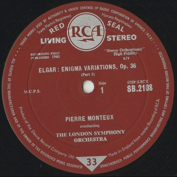 Sir Edward Elgar / Johannes Brahms – Pierre Monteux And London Symphony Orchestra-2